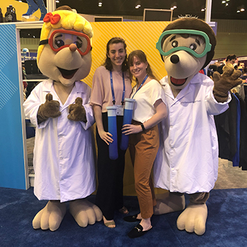 American Chemical Society (ACS) 2019 Spring Meeting, Orlando, FL. Julia Hart (right) is pictured with room- and lab-mate, Emily Buttafuoco.