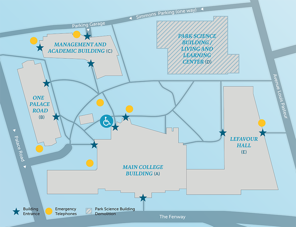 Fall 2023 Academic Campus Map
