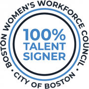 Boston Women's Workforce Council 100% Talent Signer Seal