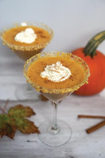 Pumpkin Pie Mock-tini from Drinking for Two: Nutritious Mocktails for Moms-to-Be