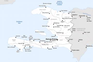 A basic map of Haiti