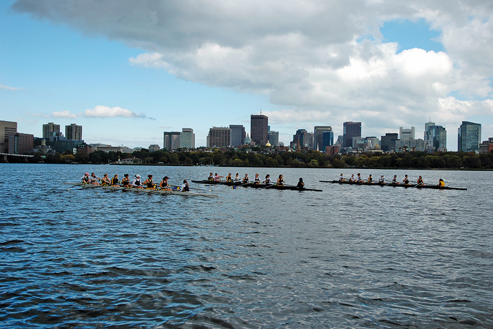 Simmons Crew Team on the Charles River