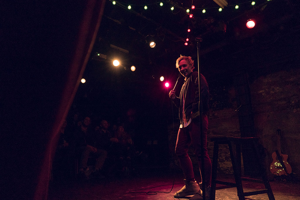 Emma Willman on stage