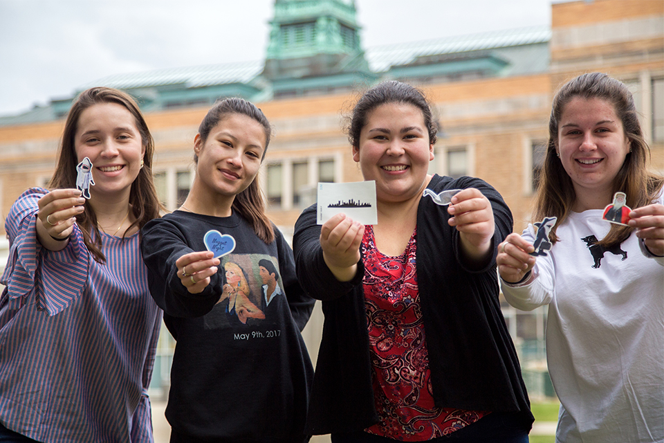 Elizabeth Eddy ‘18, Tristen Howell ‘18, Ana Maher '20 and Charlotte Dyer ‘19