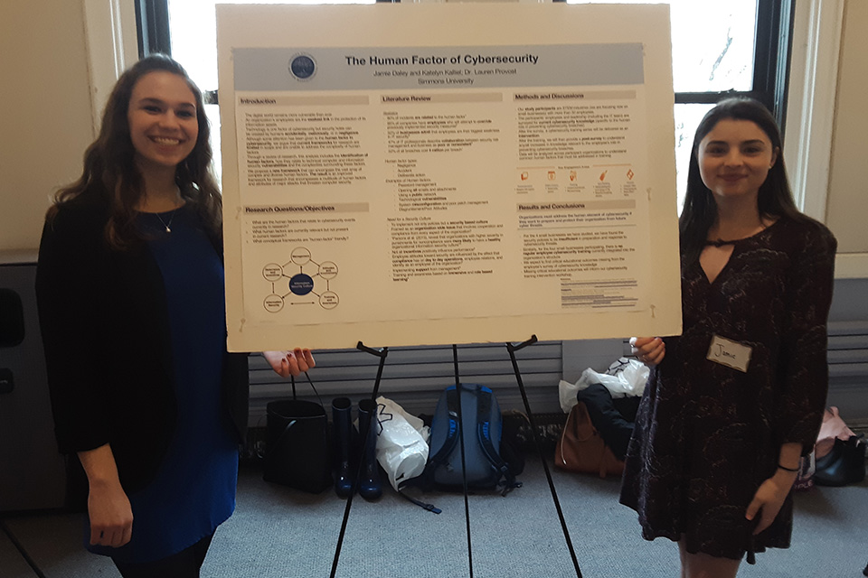 Jamie Daley '20 and Kaitlin Kalliel '20