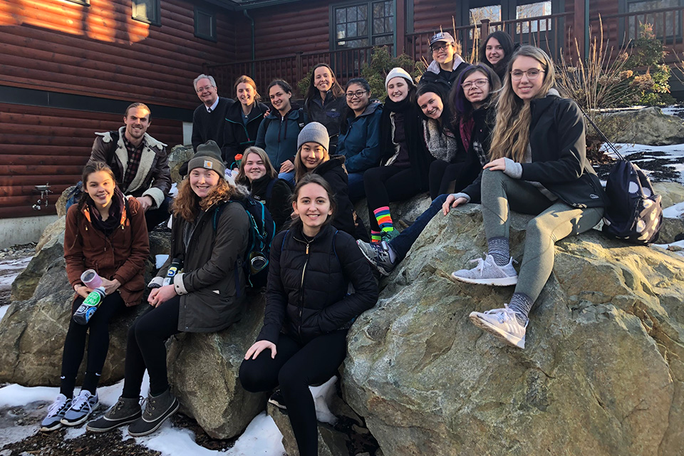 The Sustainability Club members during their retreat.