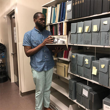 Derek Mosley in the archives