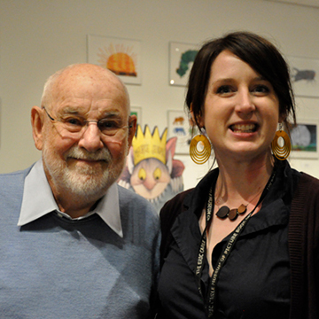 Eric Carle and Eliza Brown in 2012
