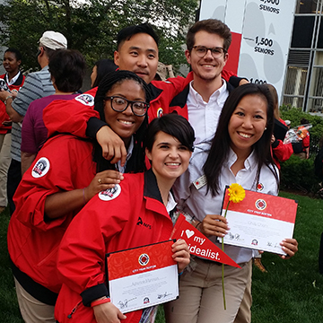 EriKa Monfort (left) participating in City Year in 2015.