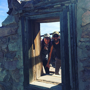 Helen Popinchalk and her husband at Victoria Mine, Organ Pipe Cactus national monument.