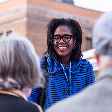 President Wooten at Homecoming 2022