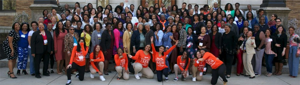 Group shot from a previous Black Alumnae/i Symposium