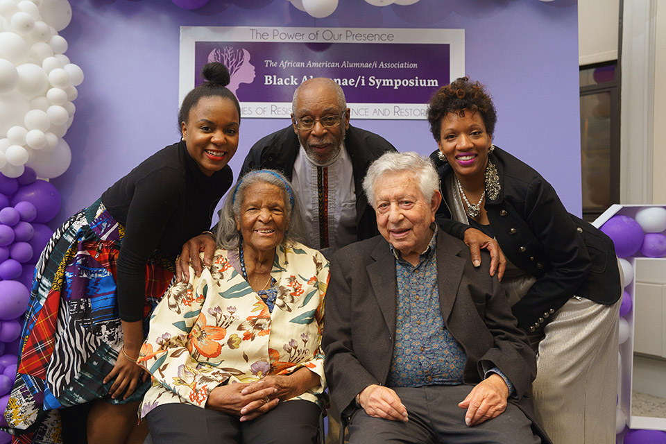 Group of Alum at Black Alumnae/i Symposium 2023