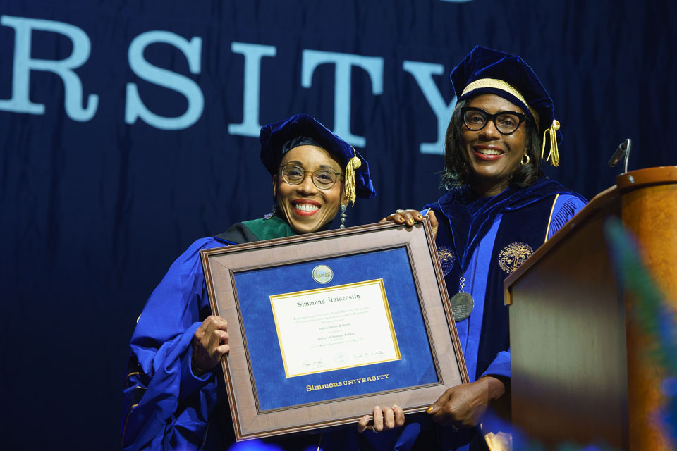 Andrea Davis Pinkney and President Wooten