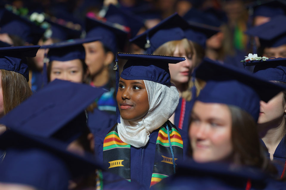 Students in crowd