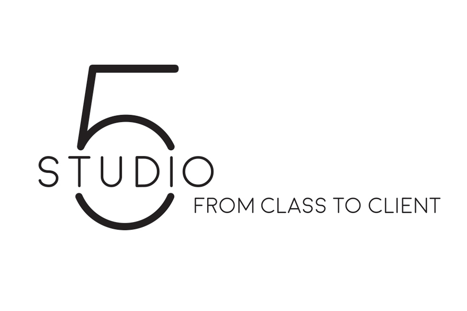 Studio 5 logo: Studio 5 - from class to client