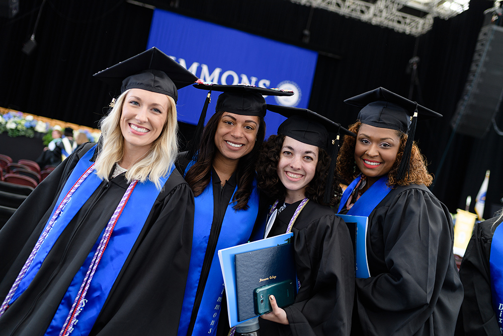 Dix scholars celebrating after the commencement ceremony