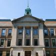 The front of the Main College Building