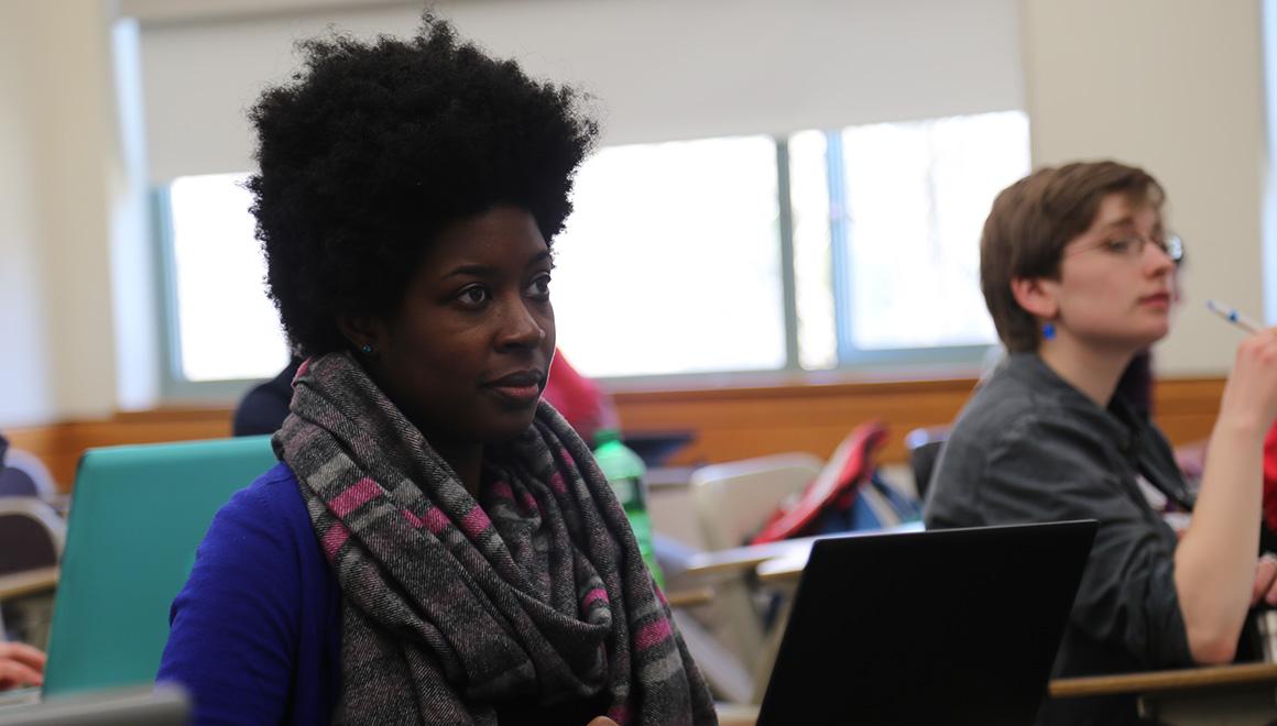 Students sitting in class