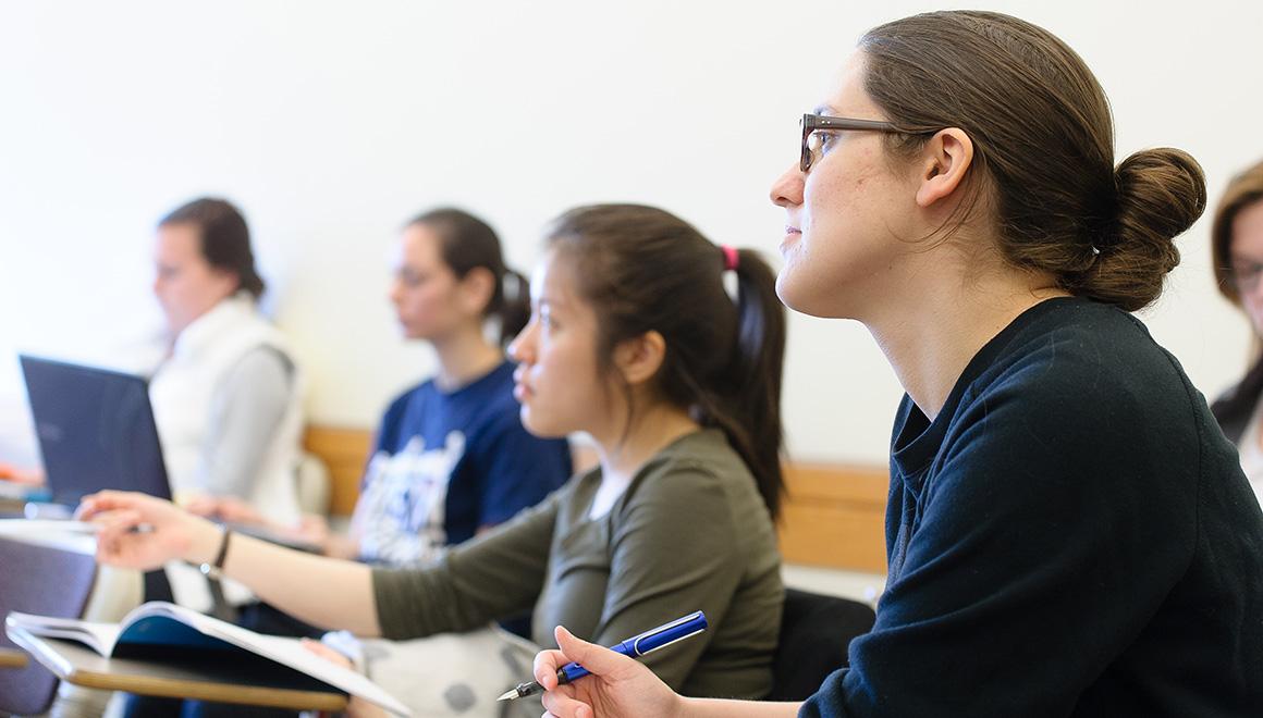 Students sitting in class