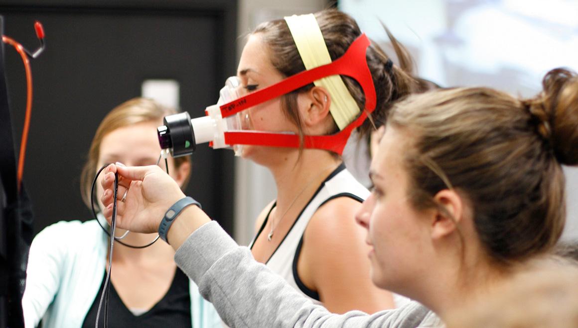 Students in an exercise science class