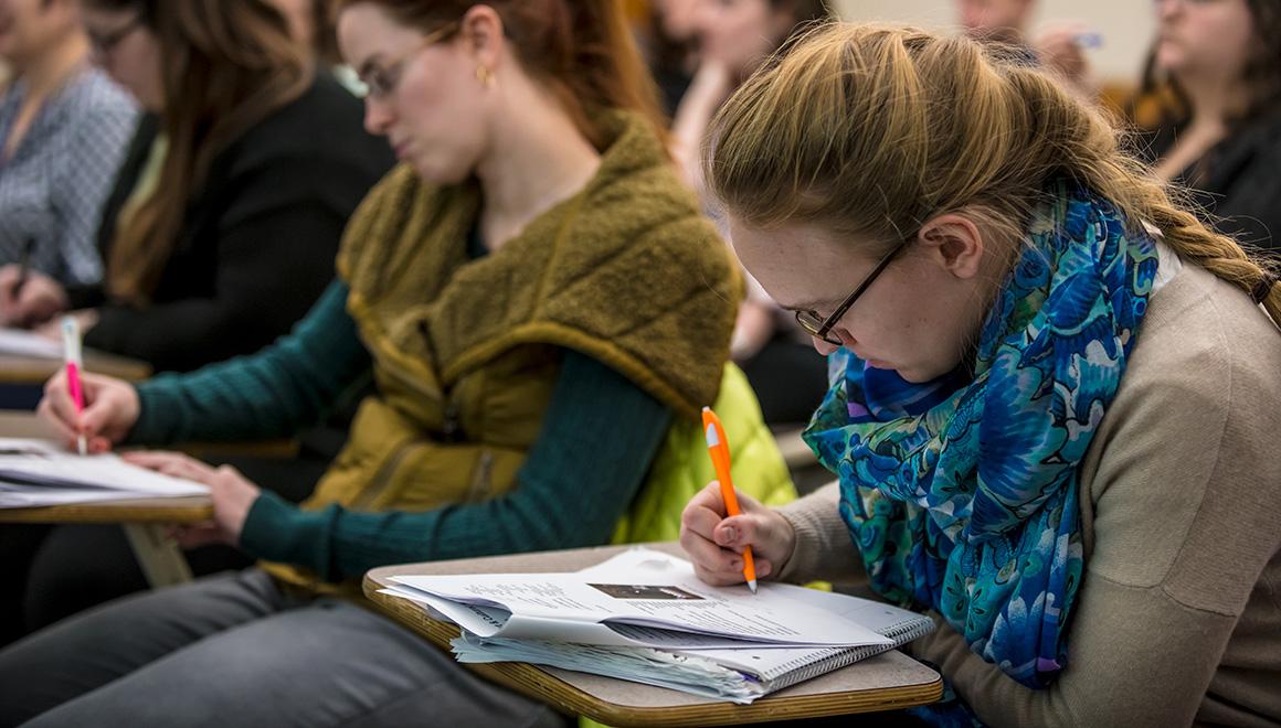 Students in class