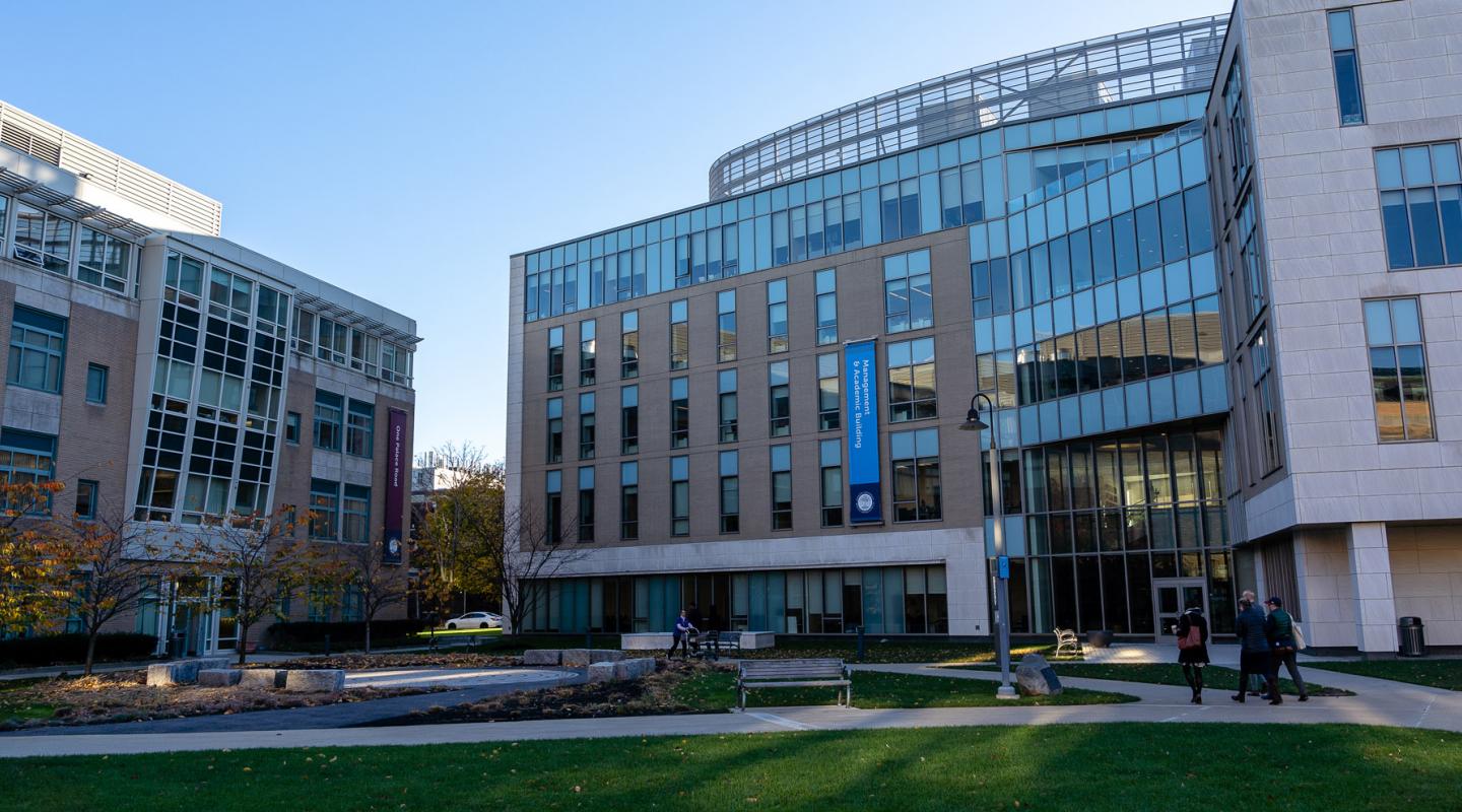 Quad photo of Palace Road and Management Buildings