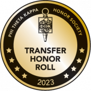 Phi Theta Kappa Honor Society Badge for Transfer Honor Roll 2023