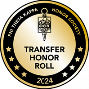 Phi Theta Kappa Honor Society Badge for Transfer Honor Roll 2024