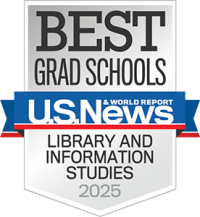 U.S. News and World Report 2025 Badge for Best Grad School - Library and Information Studies
