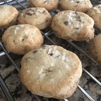 Salted Chocolate Chunk Shortbread Cookies baked by Lynn Perry Wooten