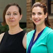 Faculty members Briana Martino and Kristina Markos side-by-side