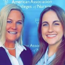 School of Nursing Dean Heather Shlosser and Nursing Student Amanda Whitbeck