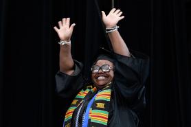 Student at Commencement