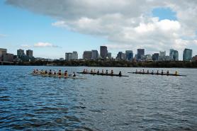 Simmons Crew Team on the Charles River