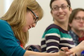 Students sitting in class