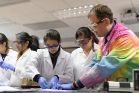 Students in a lab