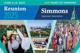 Reunion 2025 Postcard featuring various photos of alumni over the years