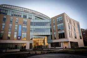 Helen G. Drinan Hall on the academic campus