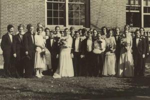 Freshman-Junior Wedding bridal party, c. 1931