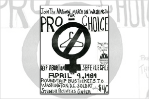 Poster of Pro Choice March from April 9, 1989