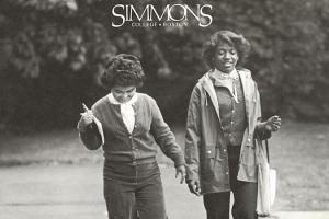African-American students on cover of 1980s era Simmons Magazine