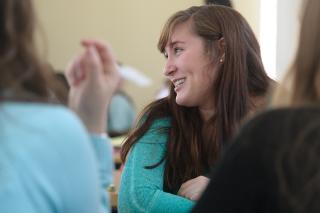 Students sitting in class