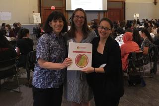 Diane Hammer, Strong Women Strong Girls employee and Renata Bule at the training.