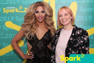 Amy Eicher with Shangela