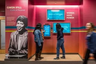 Students in the Gwen Ifill College