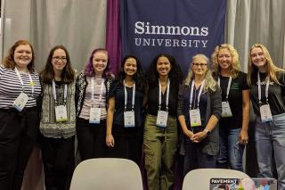 Katie Sheehan, Nicole Rasmussen, Natalie Zucco, Pragyee Nepal, Kaya Chou-Kudu, Nanette Veilleux, Catherine Dumas, Eva Lynch at the Grace Hopper Celebration