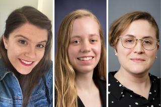 Headshots of Hannah Arnow, Melissa Jennison, and Kerri MacLaury