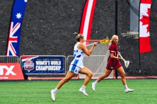 Lacrosse player Abby Stoller ’23MSW