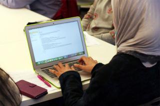 Student using Computer